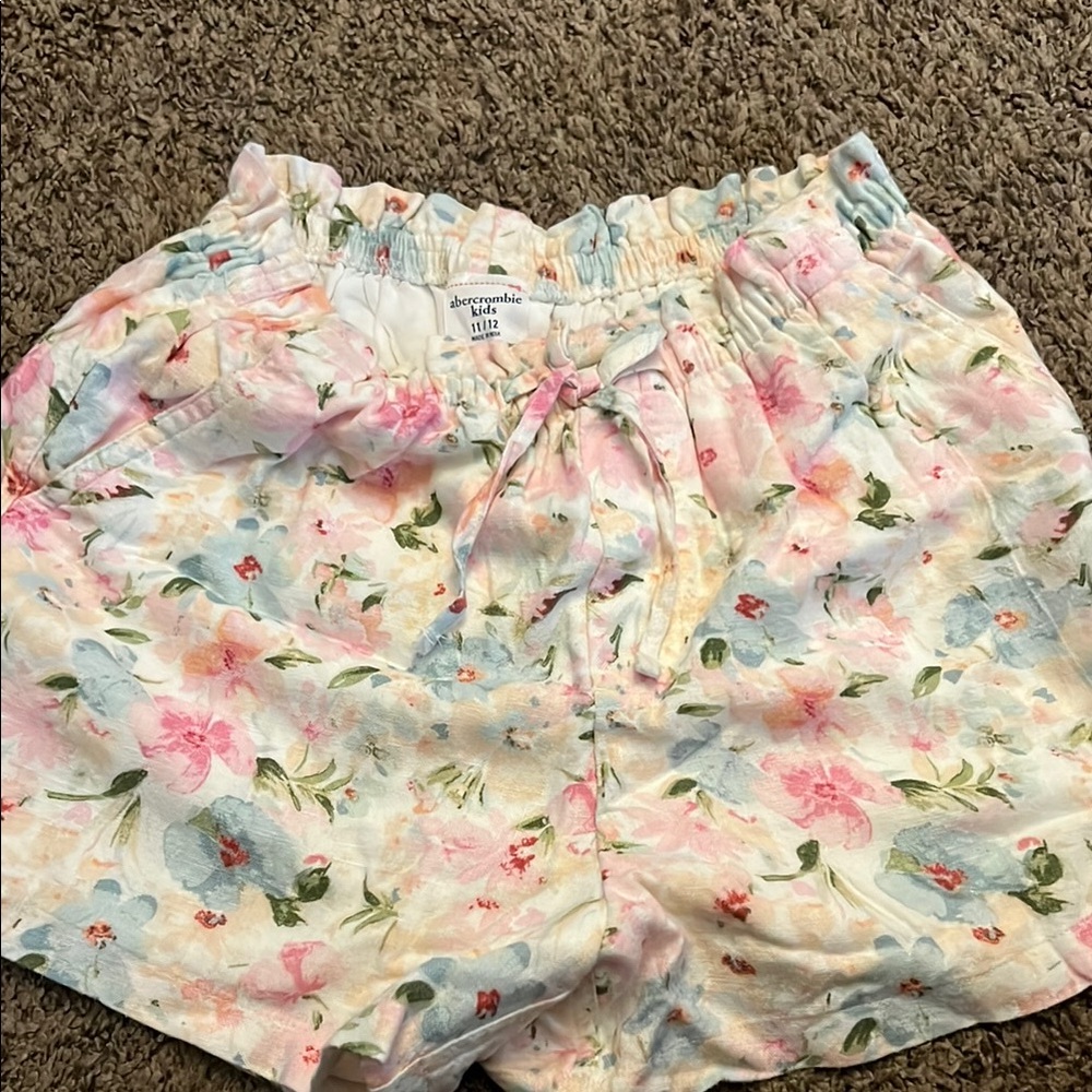 Abercrombie Kids Pastel Floral Shorts